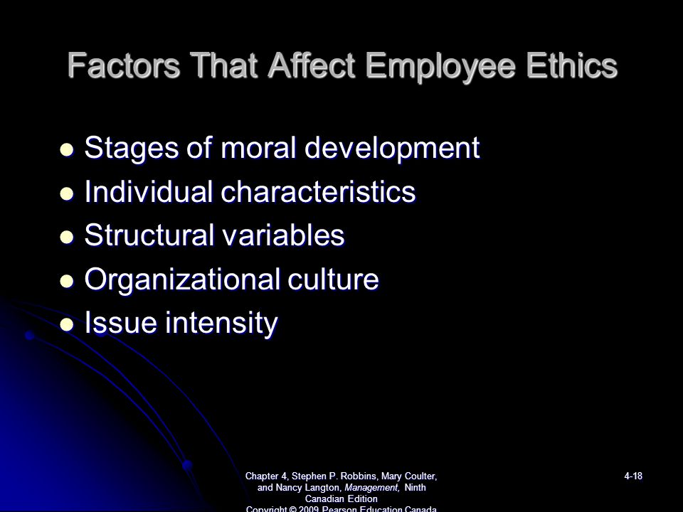 What Ethical Factors Must Be Taken Into Account in Organizations?
